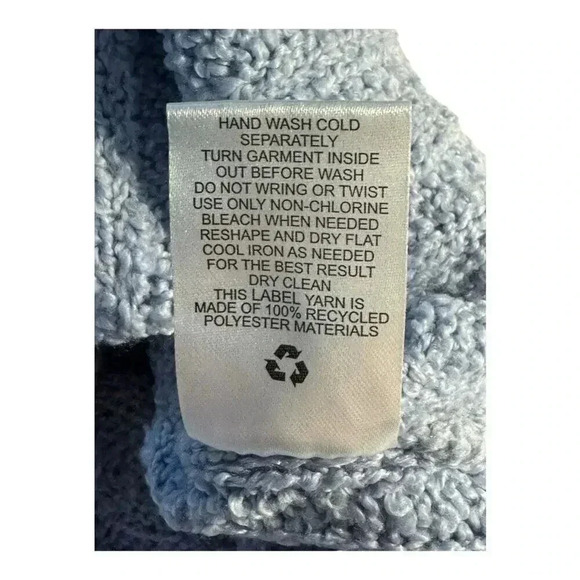 NEW Hippie Rose‎ Women's Blue Collared Cardigan Sweater Size Medium NWT - Picture 8 of 8